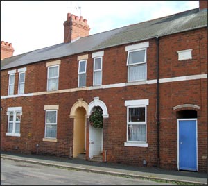 No front garden for these cottages