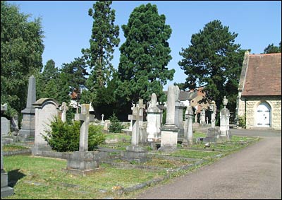 Some large gravestones in section C