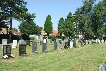 L Section looking towards the cemetery keeper's house - now sold