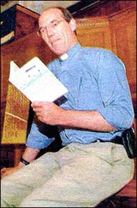 Alan Jenkins with his book