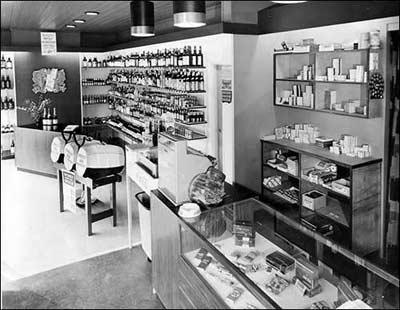 Inside the shop
