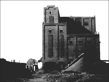 view of the new retort house from the east