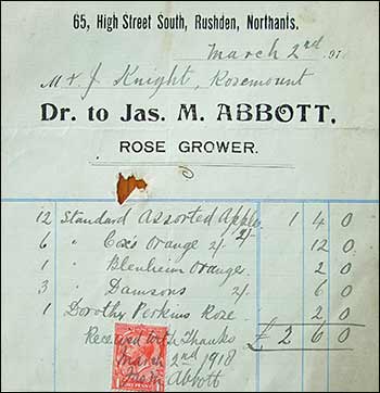 1918 invoice