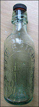 clear glass with stopper