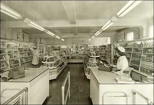 Inside the store