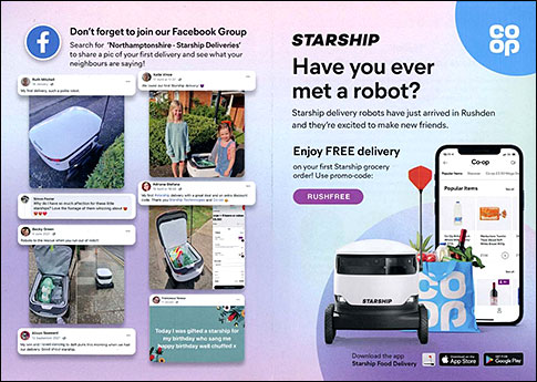 Starship robot service