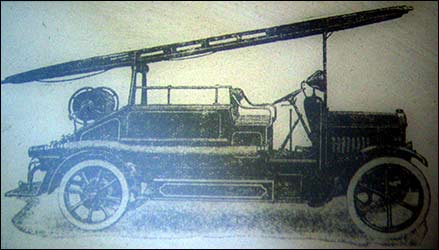 A Dennis 250 gallon turbine fire engine