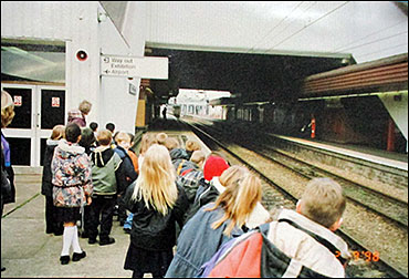 at the railway station