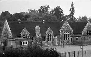 The school and yard