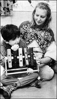 Playtime for Daniel, with Tanya