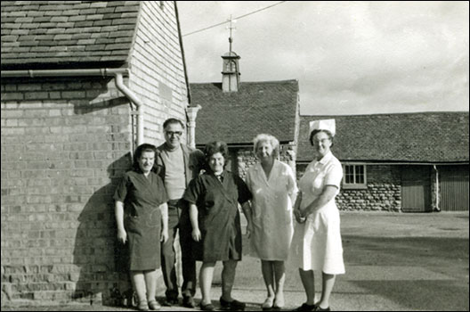Staff in Service Yard at San