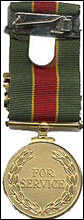The back of the award