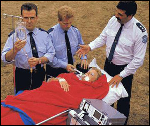 transporting a patient