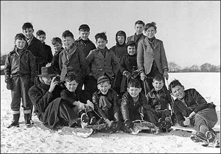 Fun in the snow - undated