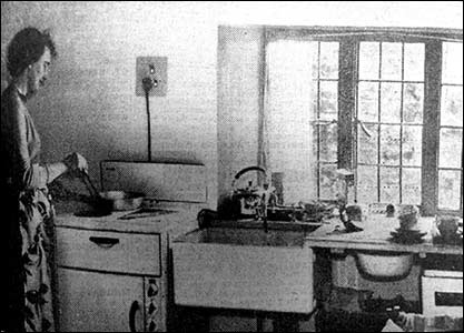 In the kitchen