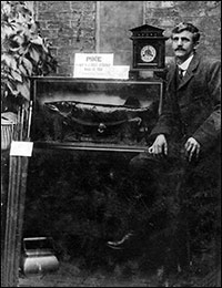 Joe with a pike he caught in 1908