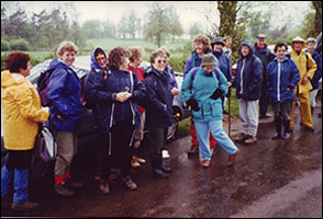 A wet day for the walkers!