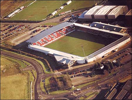 the stadium