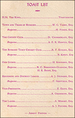 Toast List