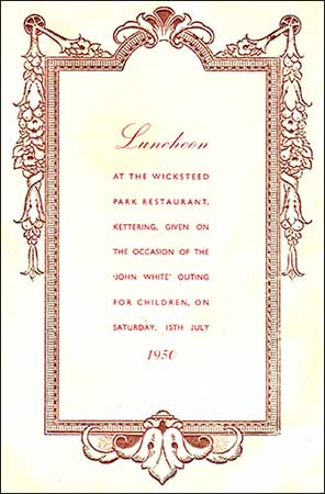 Menu card