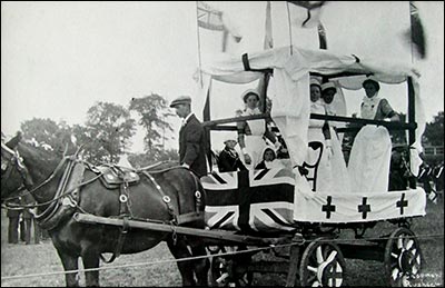 Red Cross float