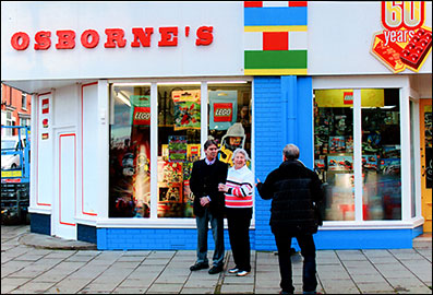 Shop dressed in Lego