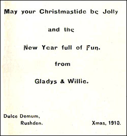 Greetings from 'Dulce Domum'
