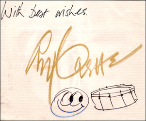 Roy Castle's autograph