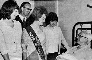 A visit by Jackie Case, Jenny Wynd and Janice Lee to Rushden Hospital