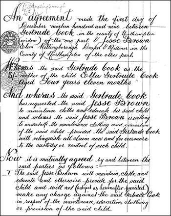 Adoption agreement