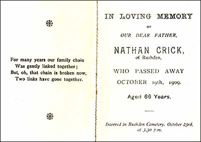 Mortuary card