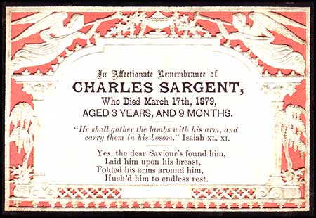 Mortuary Card