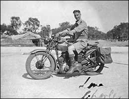 On a motorbike
