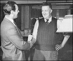 Walt Timpson on his retirement.