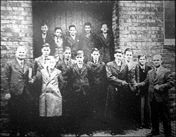 The visiting students