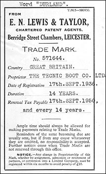 Patent for Trade mark