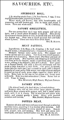savouries