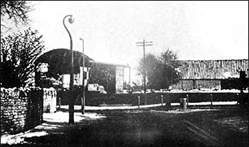 The farm buildings facing Kimbolton Road