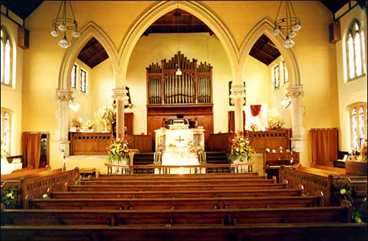 Interior of Wesleyan Chapel in 1988