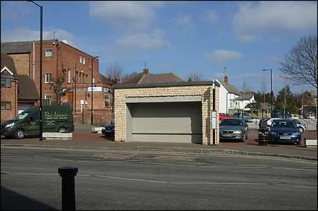 The bus shelter