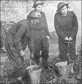 Fire fighting training 1954