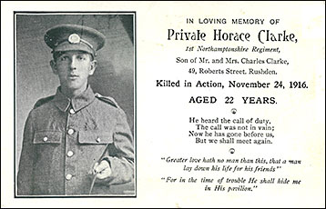 memorial card