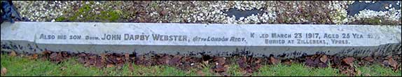 Kerbstone on grave C170