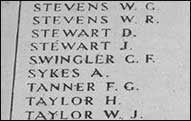 name engraved